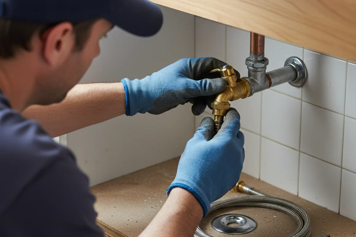 Shutoff valve and fitting work during Faucet and Fixture Repair in Pocasset